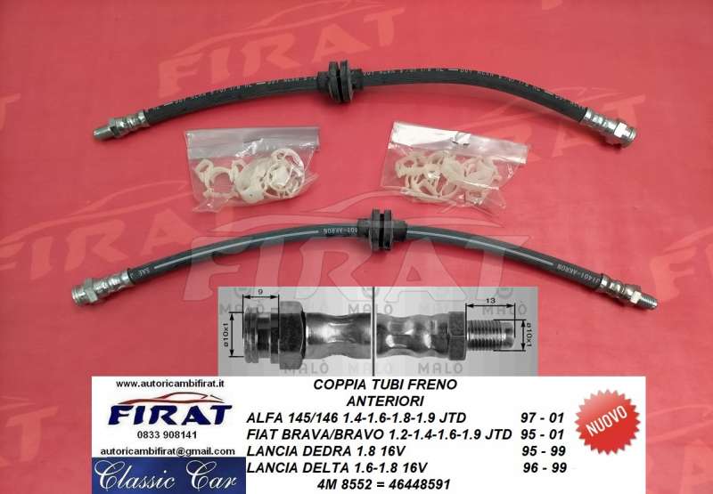 TUBO FRENO FIAT BRAVA - DEDRA - 145 - 146 ANT. (8552)